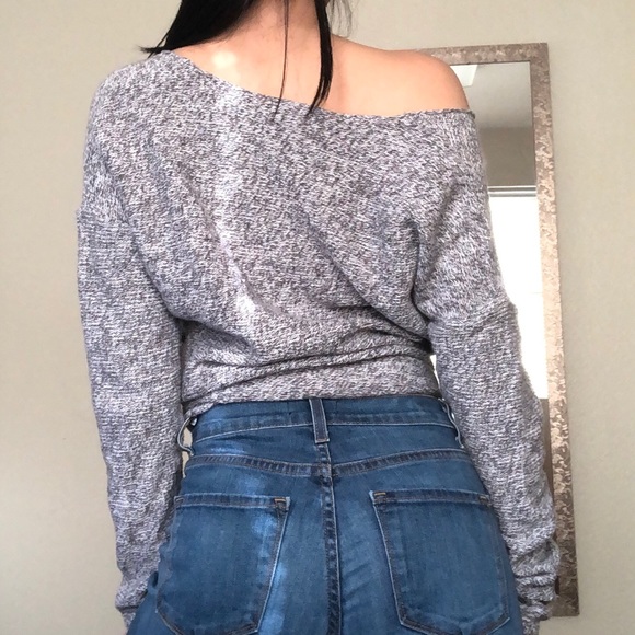 Oversized Grey Knit Sweater - Picture 3 of 3